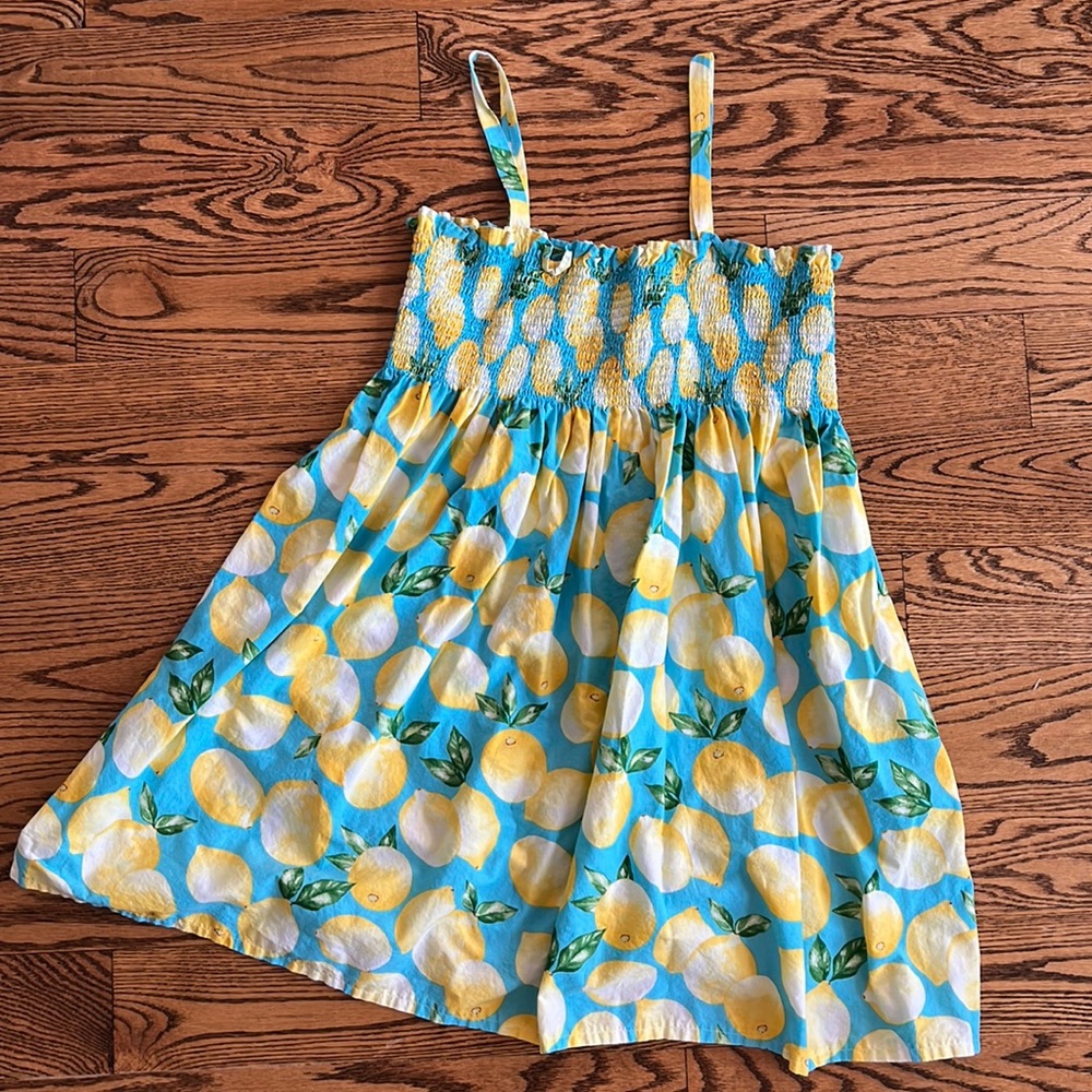 Smocked Lemon Summer Dress